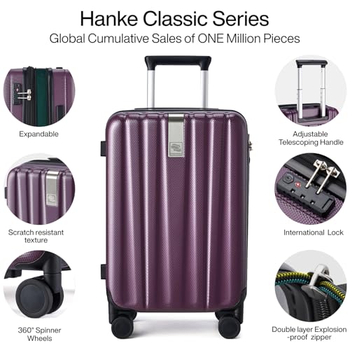 Expandable Hard Shell Luggage Sets (3 Pc Set EXT (20/24/29) / Purple)
