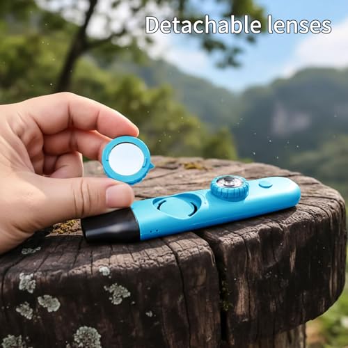 Multifunctional Survival Emergency Whistle for Kids with Compass Hiking Survival (bule2pcs)
