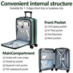 2pcs 20 28" Luggage Set (Dark Green / 2 Piece (20/28))