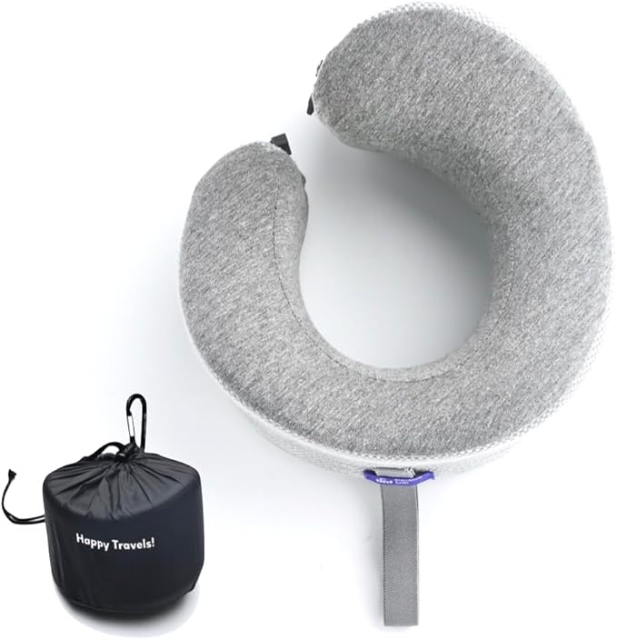 C CUSHION LAB Travel Pillow, Award-Winning Patented Ergonomic Design by CUSHIONLAB