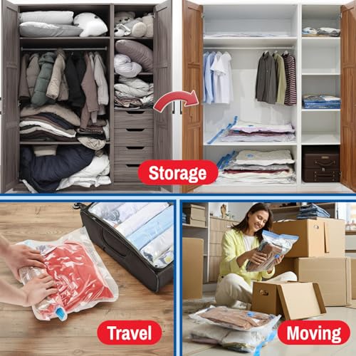 Large Vacuum Storage Bags for Comforters (4 Large Bags)