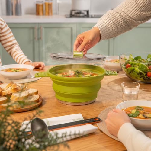 2.5L Green Silicone Collapsible Pot (20 Count / Pot)