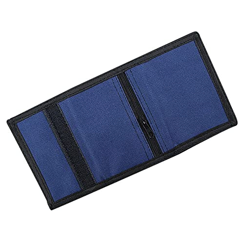 RFID Blocking Canvas Wallet for Men and Women (Navy Blue)