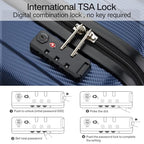 16 inch Underseat Carry on Suitcases with Wheels (16 Inch / Dark Blue)