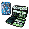 Portable Electronic Organizer Case (C-Blue Camouflage / Single Layer)