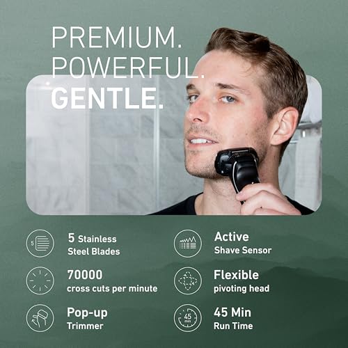 ARC5 Electric Razor for Men with Pop (Silver)