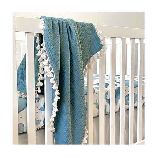 Ocean Crib Sheet (Ocean Whale)