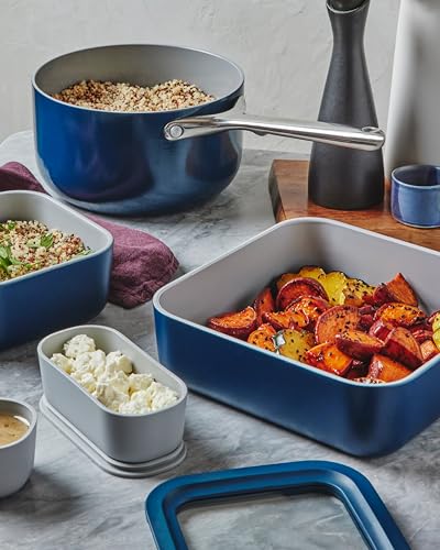 Glass Food Storage Container with Lid (Perracotta / 10 Cup Container (1x))