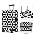Geometric Luggage Cover Washable Suitcase Protector Anti (Geometric / L(28-30inch suitcase))