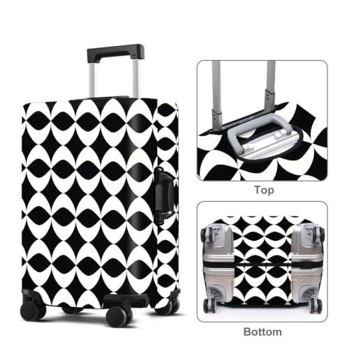 Geometric Luggage Cover Washable Suitcase Protector Anti (Geometric / XL(32-34inch suitcase))