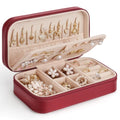 Travel Jewelry Box (Wine Red)