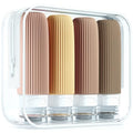 Travel Bottles for Toiletries (3 Ounces / Apricot)