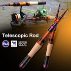 PURELURE Telescopic Fishing Rod Ultralight (Fuji Cast - 5'1'' - Ultralight - Moderate Fast)