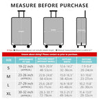 Travelkin Luggage Covers For Suitcase Tsa Approved Suitcase Cover Protector (Leaves-Green / S)