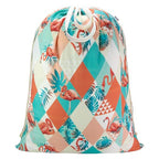 Canvas Laundry Bag with Handles & Drawstring 30"Wx35"H (Pink Flamingo L+ / L+ 30"Wx 35"H┃1 Pack)