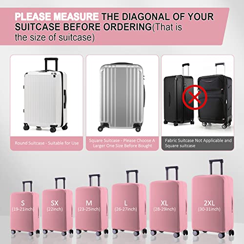 Travel Luggage Cover (Pink / 28-29 inch)