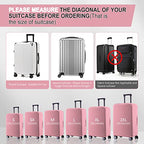 Travel Luggage Cover (Pink / 28-29 inch)