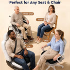 Seat Cushion Memory Foam Office Chair Cushion (Large / Black)