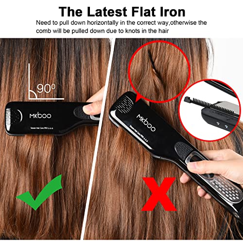 Hair Straightener with Steam (White)