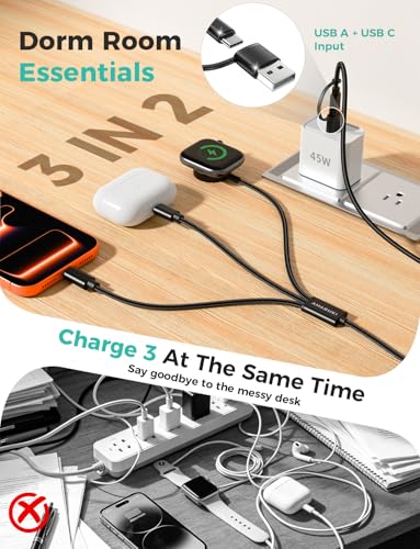 2Pack Travel Essentials (Black / 2pack-6ft)