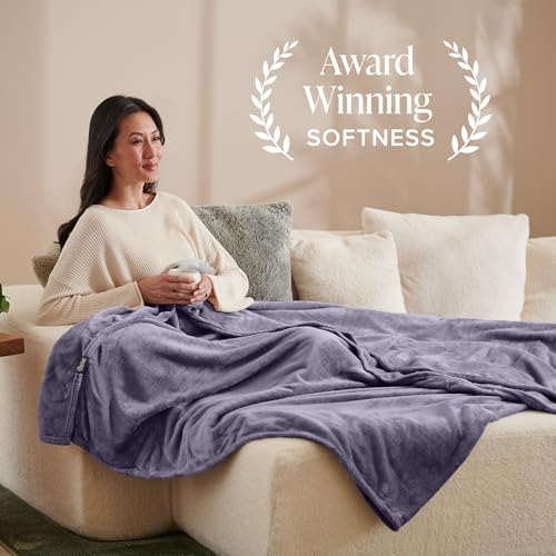 Fleece Blanket Luxury Microplush (Twin/Twin XL / 17 - Dusty Purple)