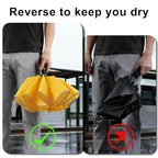 Portable Compact Folding Inverted Umbrella with LED (6.Yellow)