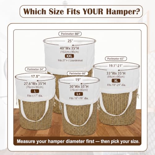 Canvas Laundry Bag 33"Wx 35"H (Geom SlateGreen,1pc XL / XL 33"W x 35"H┃1 Pack)