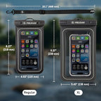 Marine Waterproof Phone Pouch (Stealth Black - 1 Pack - Regular / Regular / 1 Pack)