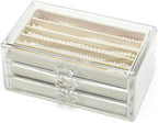 Necklace Organizer Box with Clear Lid, Dustproof Velvet Jewelry Holder Storage - Image 8