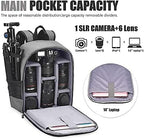Cwatcun Camera Backpack Professional Camera Bag - Image 3