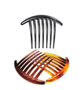 3 Pcs Plastic Hair Side Combs French Twist Comb Tortoise Side Combs Hair Clip Comb Accessories with Seven Teeth for Women Girls Hair Combs Styling Tools and Appliances