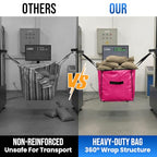 2 Pack Pink Extra Large Moving Bags (Pink / 2 Large)