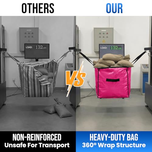 2 Pack Pink Extra Large Moving Bags (Pink / 2 Large)