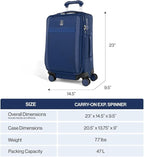Travelpro VersaPack+ Lightweight Softside Expandable Carry on Luggage, 8 - Image 7