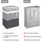 2 Pack Laundry Baskets (75L / Grey+Blue)