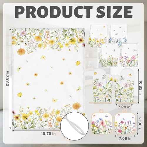 Wildflower Kitchen Decor Set (Spring Wildflower)