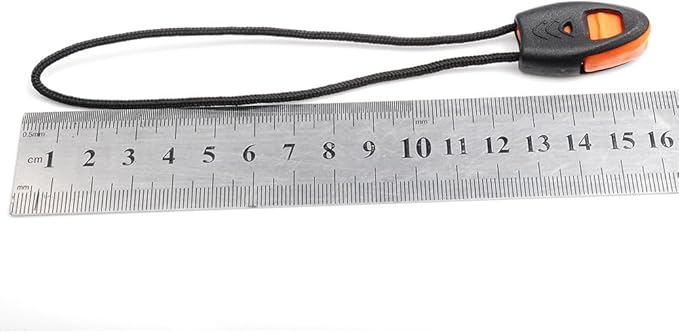 5 Pack Zipper Pull Whistles, Loud Emergency Survival Whistle - Image 2