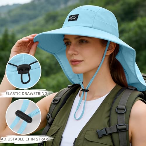 Outdoor Sun Hat for Men Women (1pack-blue)