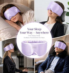 3D Silk Bluetooth Sleep Mask (Dark Purple)