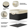 15.7" x 12" Wide & Low Fabric Storage Bin (Black / Wide & Low - 15.75" x 12" x 8.25")