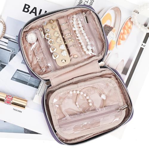 Travel Jewelry Case Organizer (Purple / Small)