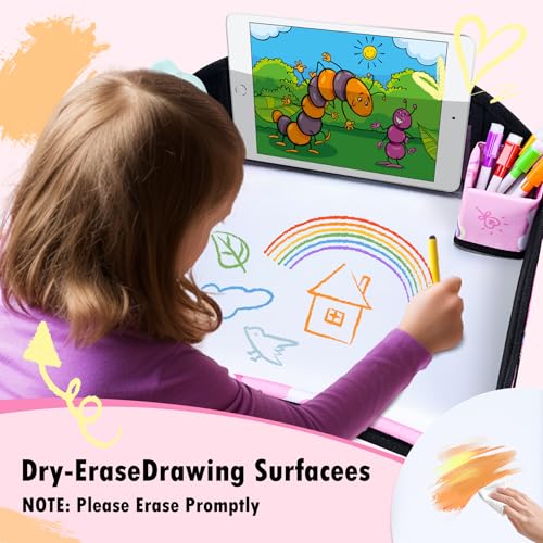Kids Travel Tray (Dark Pink)