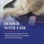 Baby G Dog Slicker Brush for Dogs (Small / Coral)