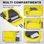 20L lightweight packable Hiking Daypack Foldable Backpack for Men Women Small Travel Outdoor Foldable Shoulder Bag (Yellow)