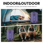 Sleeping Bag for Adults (Purple / 87"x32.7")