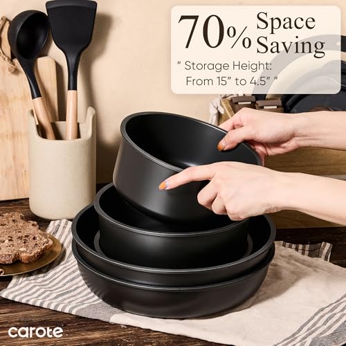 31pcs Pots and Pans Set Non Stick (Black / 31 Piece)