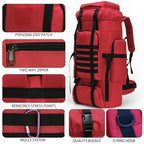 Hiking Backpack for Men 70L (70l-red)