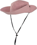 Rosoz Ponytail Sun Bucket Hats for Women UV Protection Foldable Mesh Wide Brim - Image 3