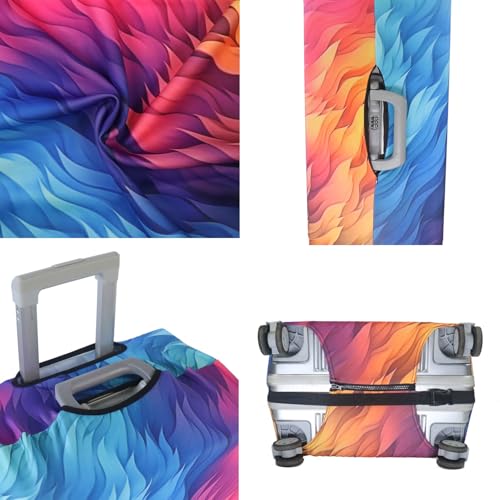 Thicker Travel Luggage Covers with Luggage Tag For Suitcase Tsa Approved (F2484 / S)