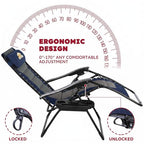 Oversized Zero Gravity Chairs Set of 2 (Navy&gray / Set of 2)